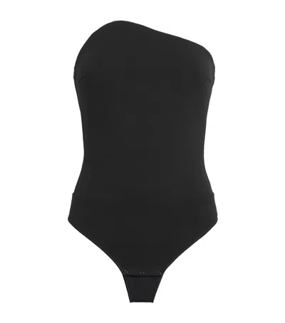 Undress Code Soiree Thong Bodysuit In Black