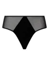 Undress Code Velvet Mesh Briefs In Black