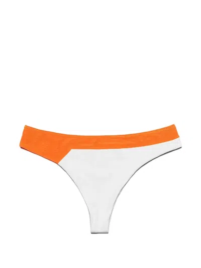 Undress Code You Got This Colour-block Thong In White