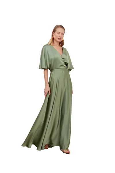 slim fit dress slacks Sexy Sage Green Wedding Guest Dresses Mermaid Mismatched Long Bridesma –  luladress main image 1
