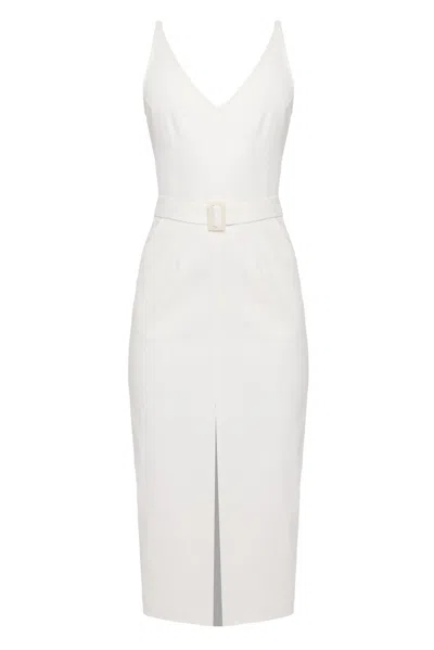 Undress Women's Alberta Off-white Denim Midi Dress