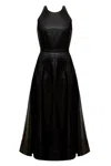 Undress Women's Avalon Black Textured Vegan Leather Cocktail Dress In Black