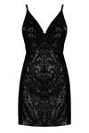 Undress Women's Buena Black Sequin Short Cocktail Dress In Black