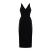 Undress Women's Kalila Velvet Midi Dress In Black In Black