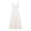 Undress Women's Linda White Contemporary Midi Wedding Dress In White