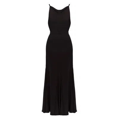 Undress Women's Linea Black Evening Gown With Cowl Back