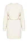 Undress Women's Neutrals Nika Pastel Mini Jersey Dress With Long Sleeves