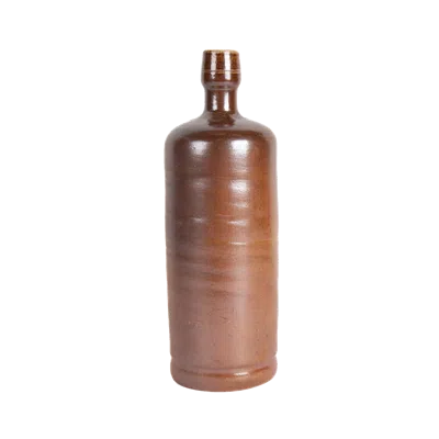 Une Vie Nomade Bonny Stone Bottle With Hole In Brown