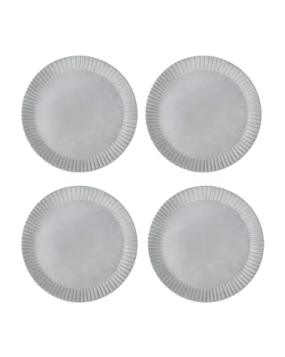 Une Vie Nomade Cloud Lines Dinner Plate In Gray