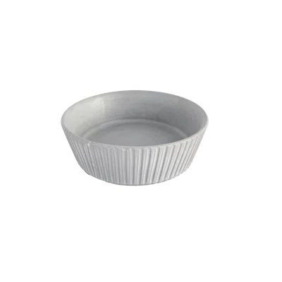 Une Vie Nomade Cloud Lines Pasta Bowl In Gray