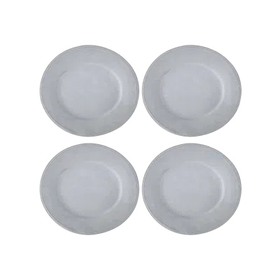 Une Vie Nomade Cloud Oval Dinner Plate In Gray