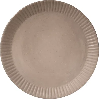 Une Vie Nomade Earth Lines Dinner Plate In Brown