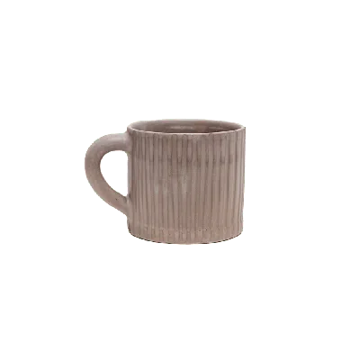 Une Vie Nomade Earth Lines Mug In Brown