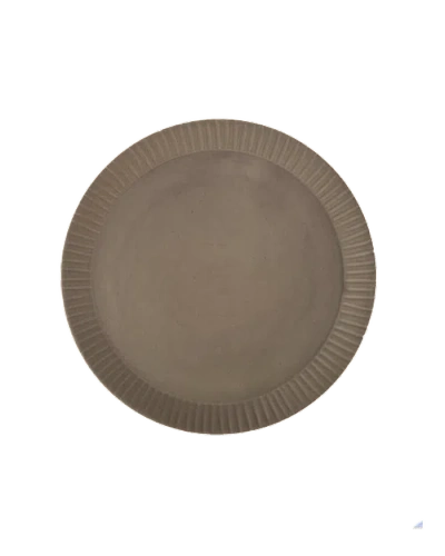Une Vie Nomade Earth Lines Serving Tray In Brown