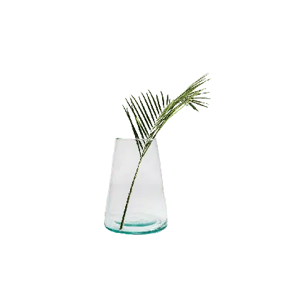Une Vie Nomade Envie Recycled Glass Vases In Green