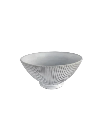 Une Vie Nomade Large Cloud Lines Serving Bowl In Gray