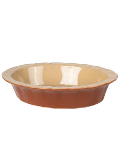 Une Vie Nomade Vintage Oval Pie Dish In Red