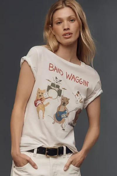 Unfortunate Portrait Band Wagon Graphic Tee In White