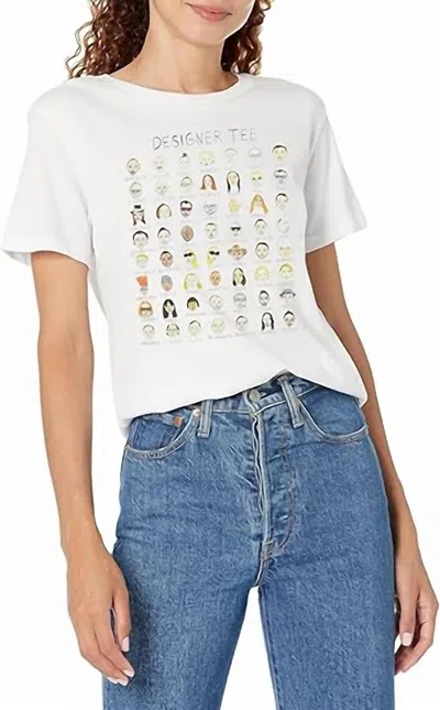 Unfortunate Portrait Designer Tee T-shirt In White