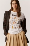 Unfortunate Portrait Dog Graphic Tee In White
