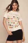 Unfortunate Portrait Fruits & Veggies Tee In White
