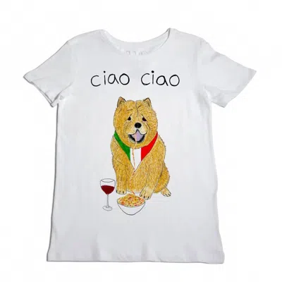 Unfortunate Portrait Unisex Ciao Ciao Tee In White