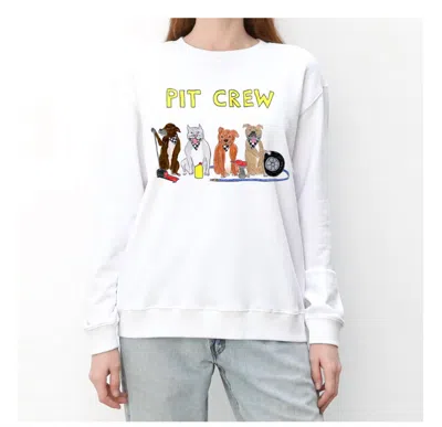 Unfortunate Portrait Women's Crewneck Sweatshirt In Color In White