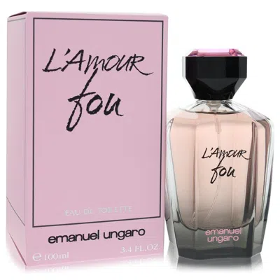 Ungaro 2pcs Combo Gift Set L'amour Fou By  Eau De Toilette Spray 3.4 oz For Women In Multi