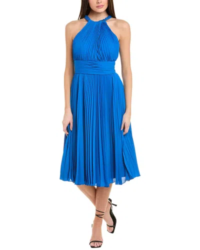 Ungaro Women's Amanda Pleated Midi Dress In Blue