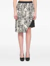 Ungaro Animalier-print Skirt In Weiss