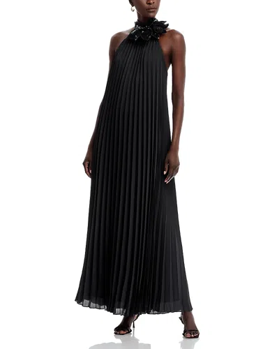 Ungaro Beverly Pleated Dress In Black