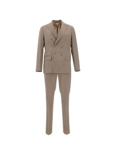 Ungaro Double-breasted Peak-lapel Suit In Multi