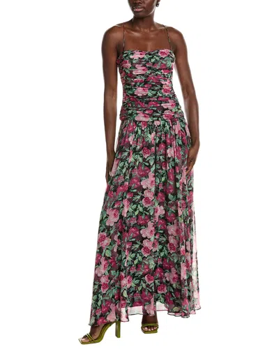 UNGARO DYLAN PRINTED MAXI DRESS