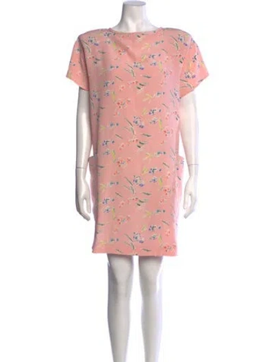 Pre-owned Ungaro Floral Print Mini Dress In Pink