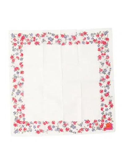 Pre-owned Ungaro Floral Print Scarf In Neutrals