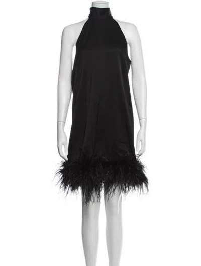 Pre-owned Ungaro Halterneck Mini Dress In Black