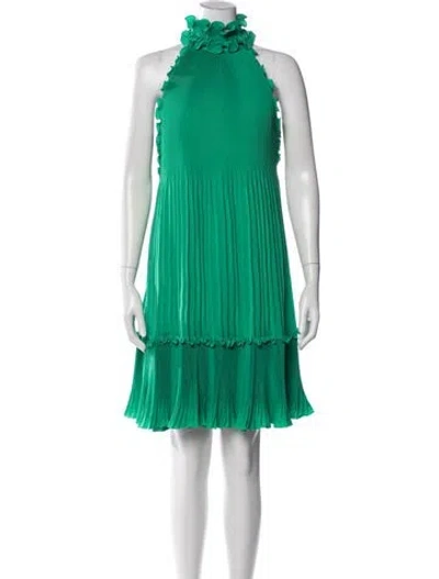 Pre-owned Ungaro Halterneck Mini Dress W/ Tags In Green