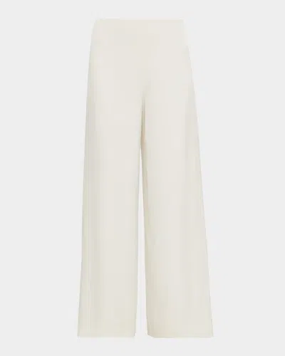 UNGARO KAI WIDE-LEG SATIN PANTS