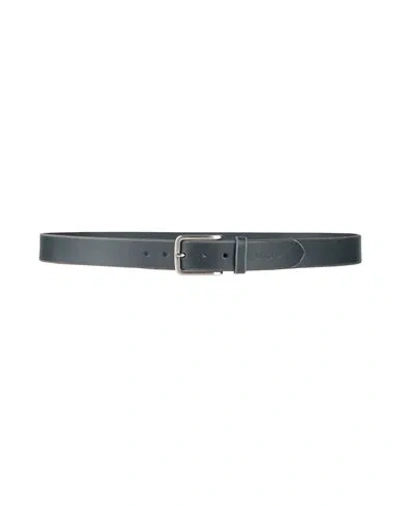 Ungaro Man Belt Navy Size 42 Leather