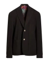 Ungaro Man Blazer Black Size M Polyester, Viscose, Elastane In Brown