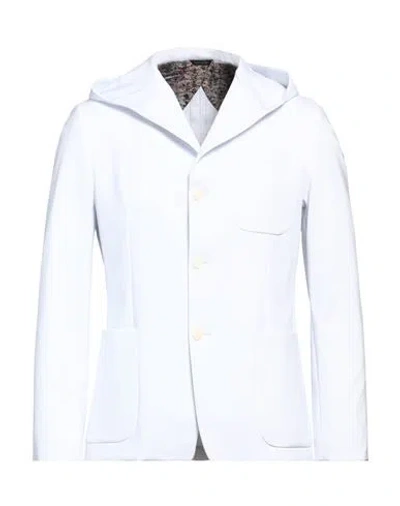 Ungaro Man Jacket White Size 36 Polyamide, Elastane