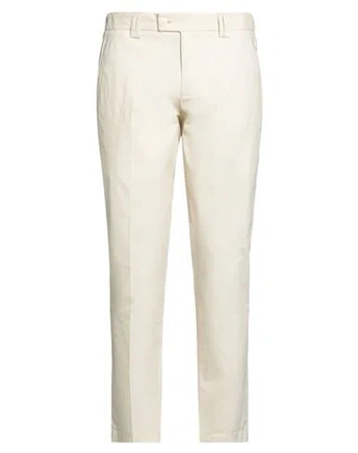 UNGARO UNGARO MAN PANTS BEIGE SIZE 38 COTTON, ELASTANE