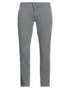 Ungaro Man Pants Grey Size 32 Cotton, Elastane In Gray