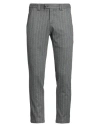Ungaro Man Pants Grey Size 38 Virgin Wool, Viscose, Elastane In Gray