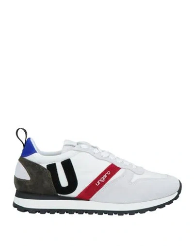 Ungaro Man Sneakers Light Grey Size 9 Soft Leather, Textile Fibers