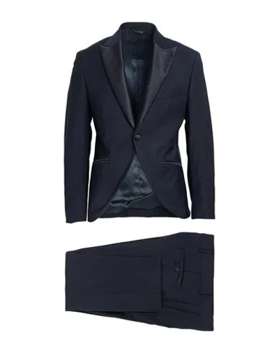 Ungaro Man Suit Midnight Blue Size 38 Polyester, Virgin Wool, Lycra