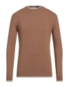 Ungaro Man Sweater Camel Size 3xl Cotton In Beige