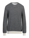 Ungaro Man Sweater Grey Size Xl Merino Wool, Dralon In Grey