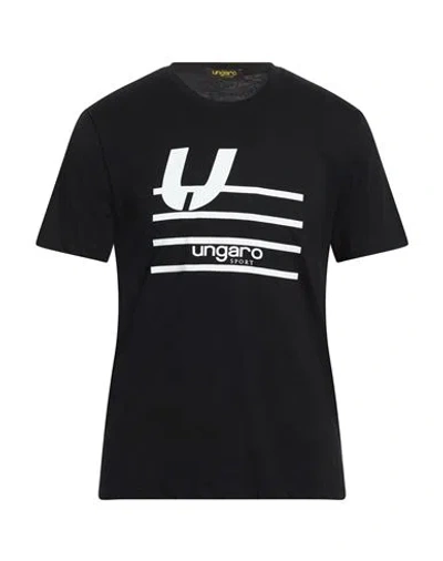 Ungaro Man T-shirt Black Size Xl Cotton