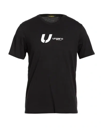Ungaro Man T-shirt Black Size Xxl Cotton
